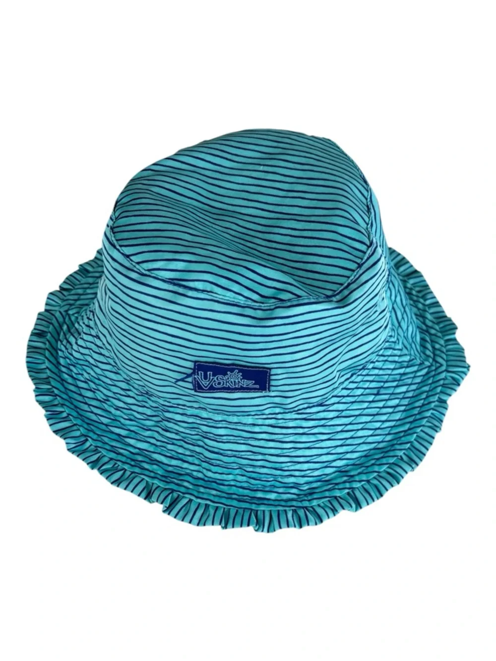 UV Skinz Reversible Kids Bucket Hat - Teal Stripe & Navy Pineapple 5